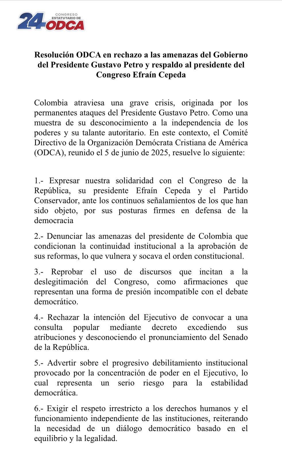 Organización Demócrata Cristiana de América (ODCA)