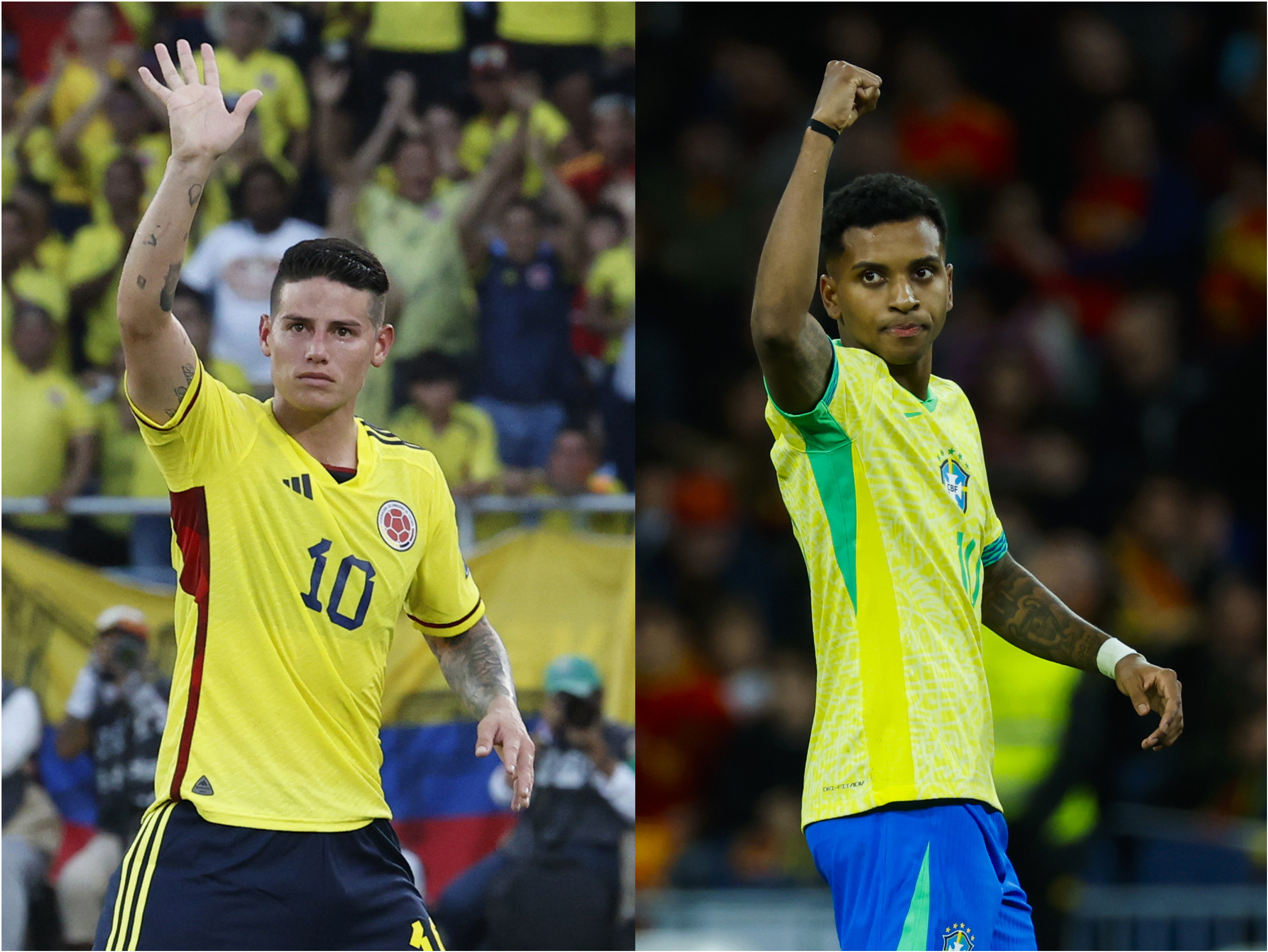 Brasil vs. Colombia en las Eliminatorias Conmebol: hora y dónde ver en vivo