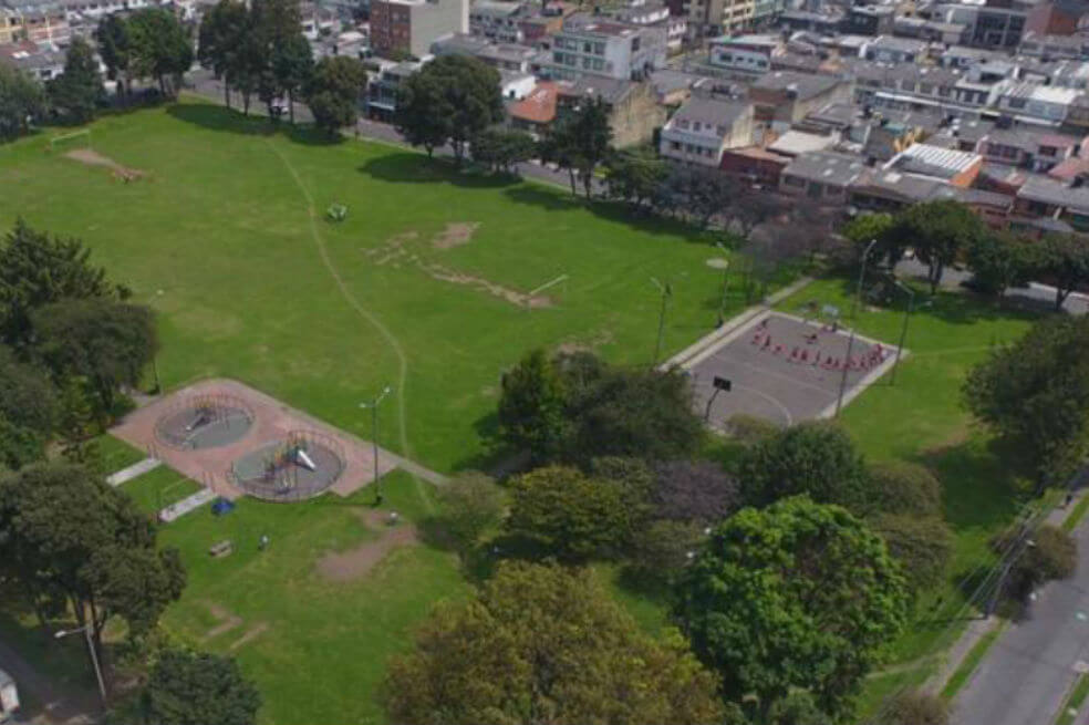 Ciudadanos se oponen al inicio de obras en el parque Normandía, occidente de Bogotá