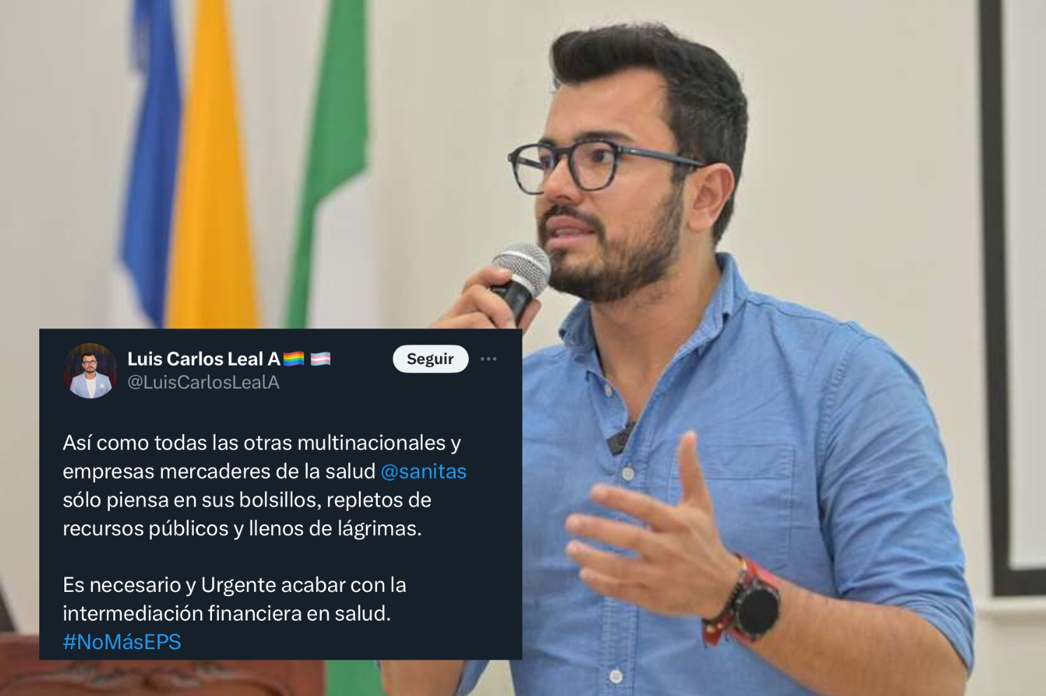 “Mercaderes de la salud”: por estos trinos Sanitas recusó al superintendente Leal