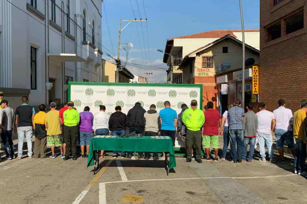 Policía capturó a 30 integrantes de la banda “Los Chucaros”, en Bucaramanga