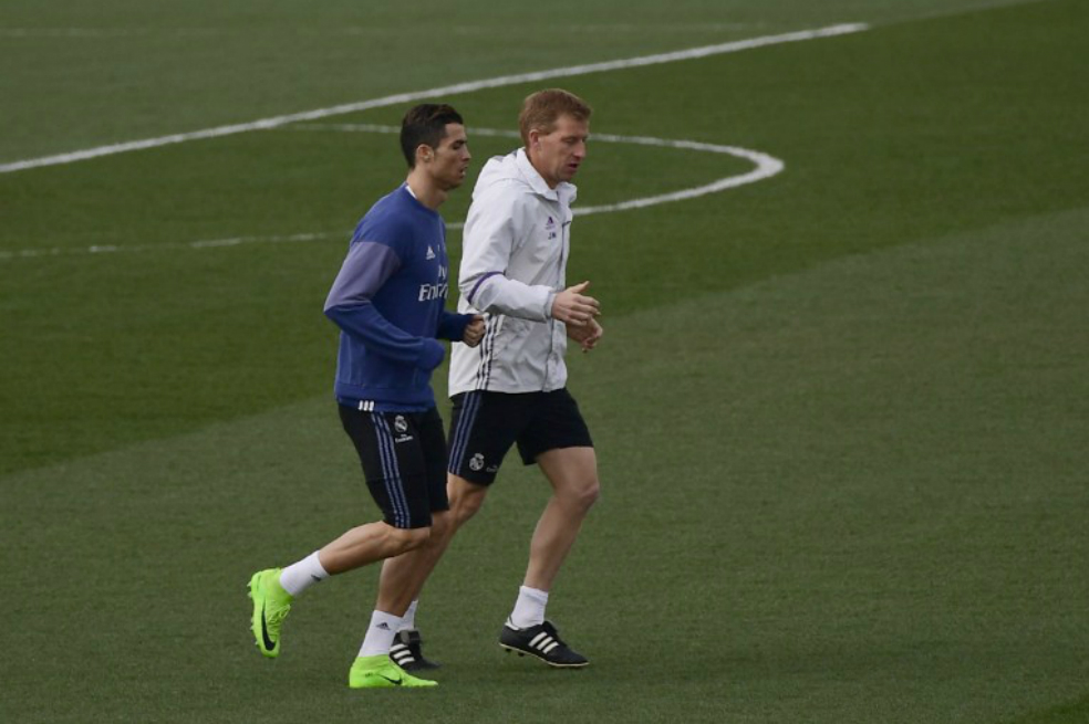 Preocupación en Real Madrid: Cristiano Ronaldo se entrena diferenciado
