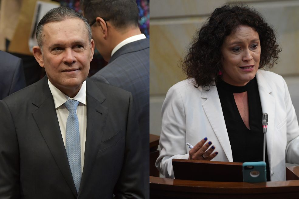 Senador Efraín Cepeda y senadora Angélica Lozano