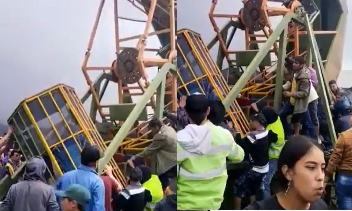 Incidente en atracción mecánica en Bojacá, Cundinamarca, deja dos personas heridas