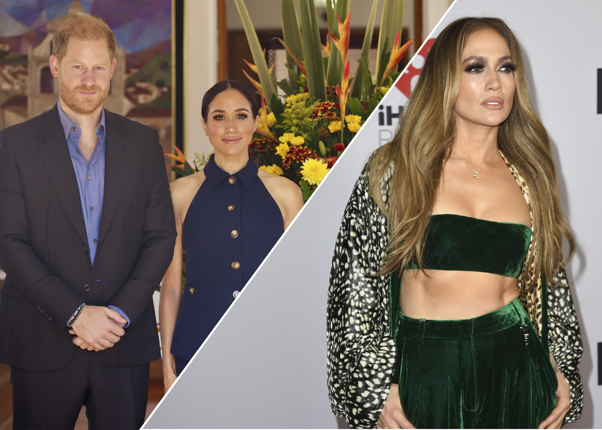 Meghan Markle celosa por interés del príncipe Harry en JLo. Él quiere verla