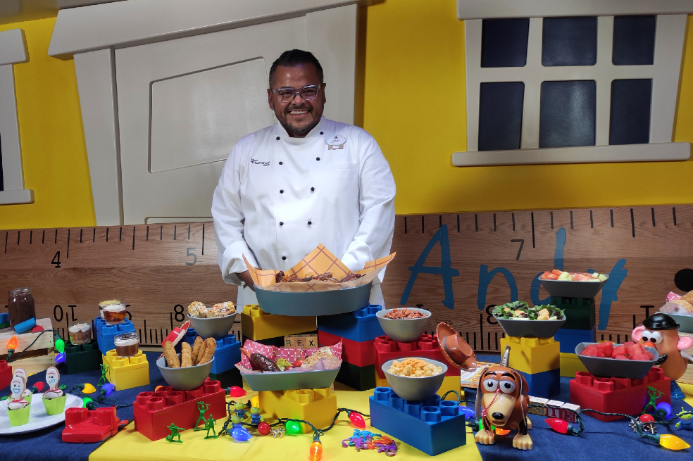 Chef Jerry Gonzáles, en Roundup Rodeo BBQ.