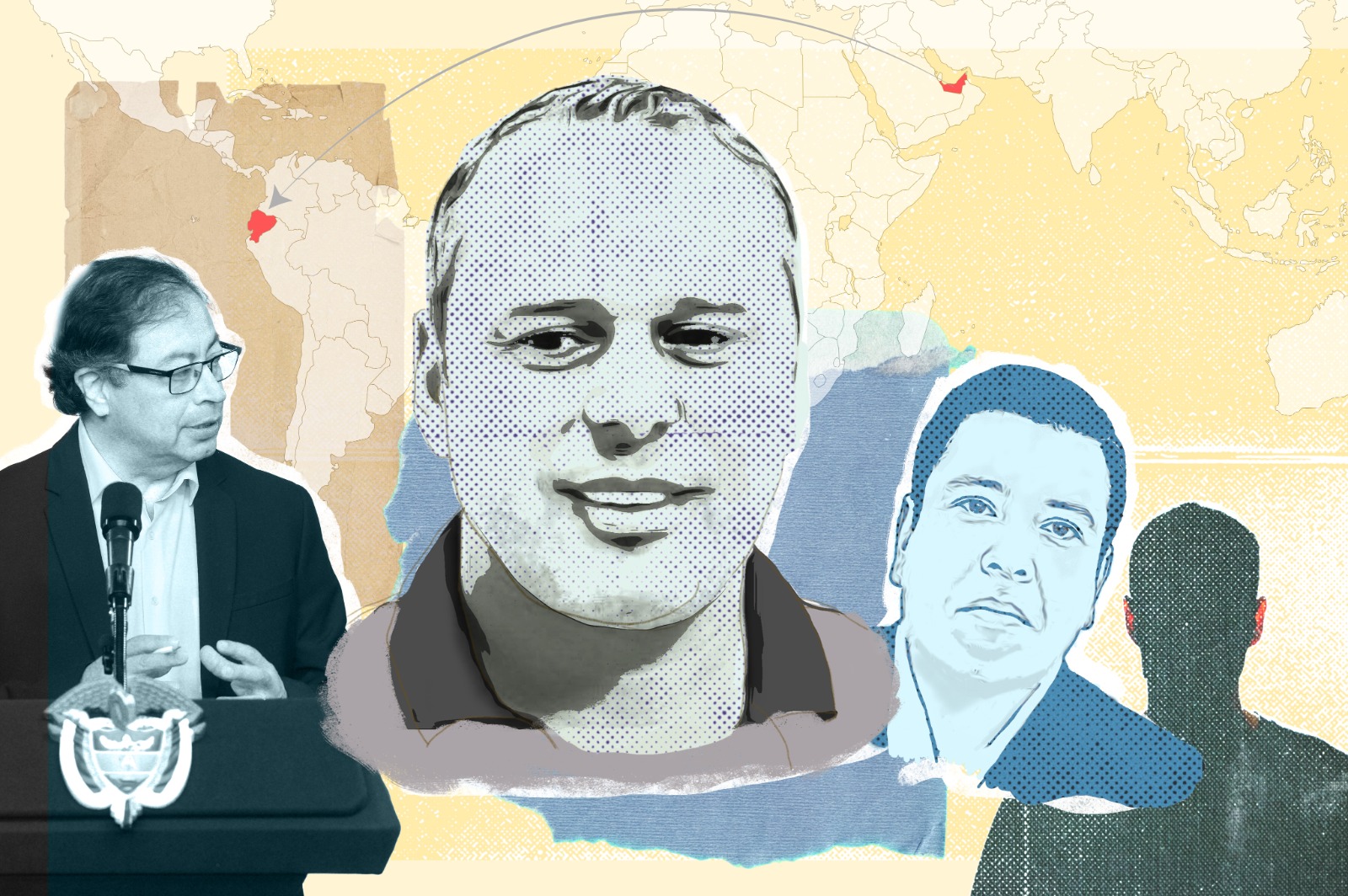 Barbero colombiano sería socio de narco albanés al que Petro acusa de querer matarlo