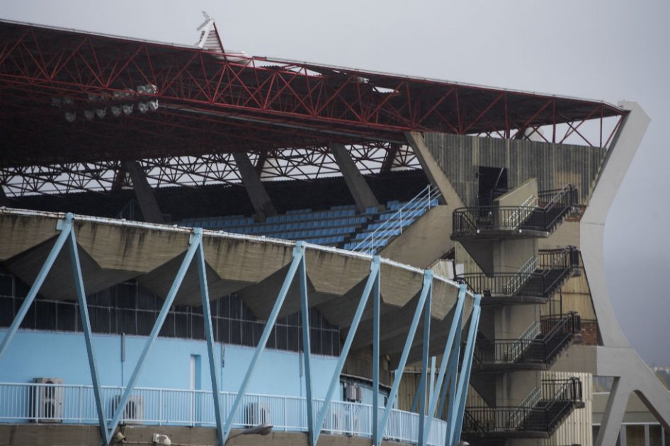 Gradas del estadio de Balaidos. Foto: AFP