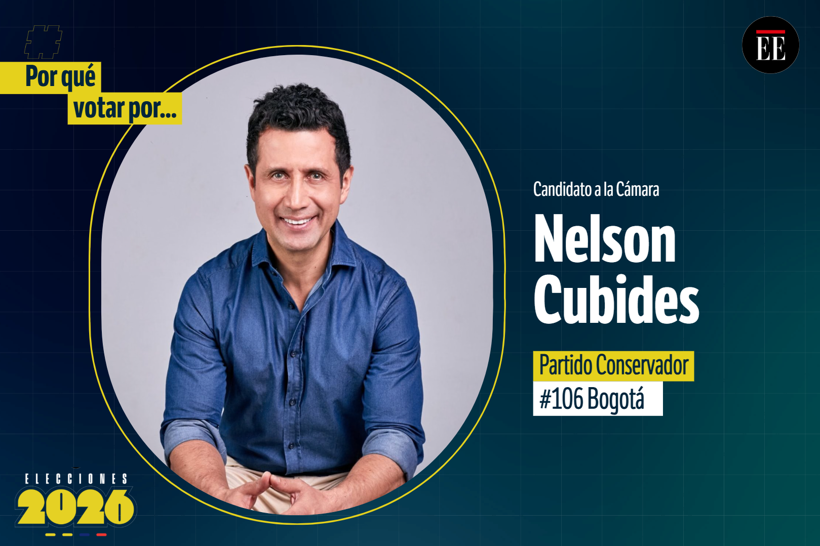 “Por qué votar por”: Nelson Cubides Salazar , candidato a la Cámara