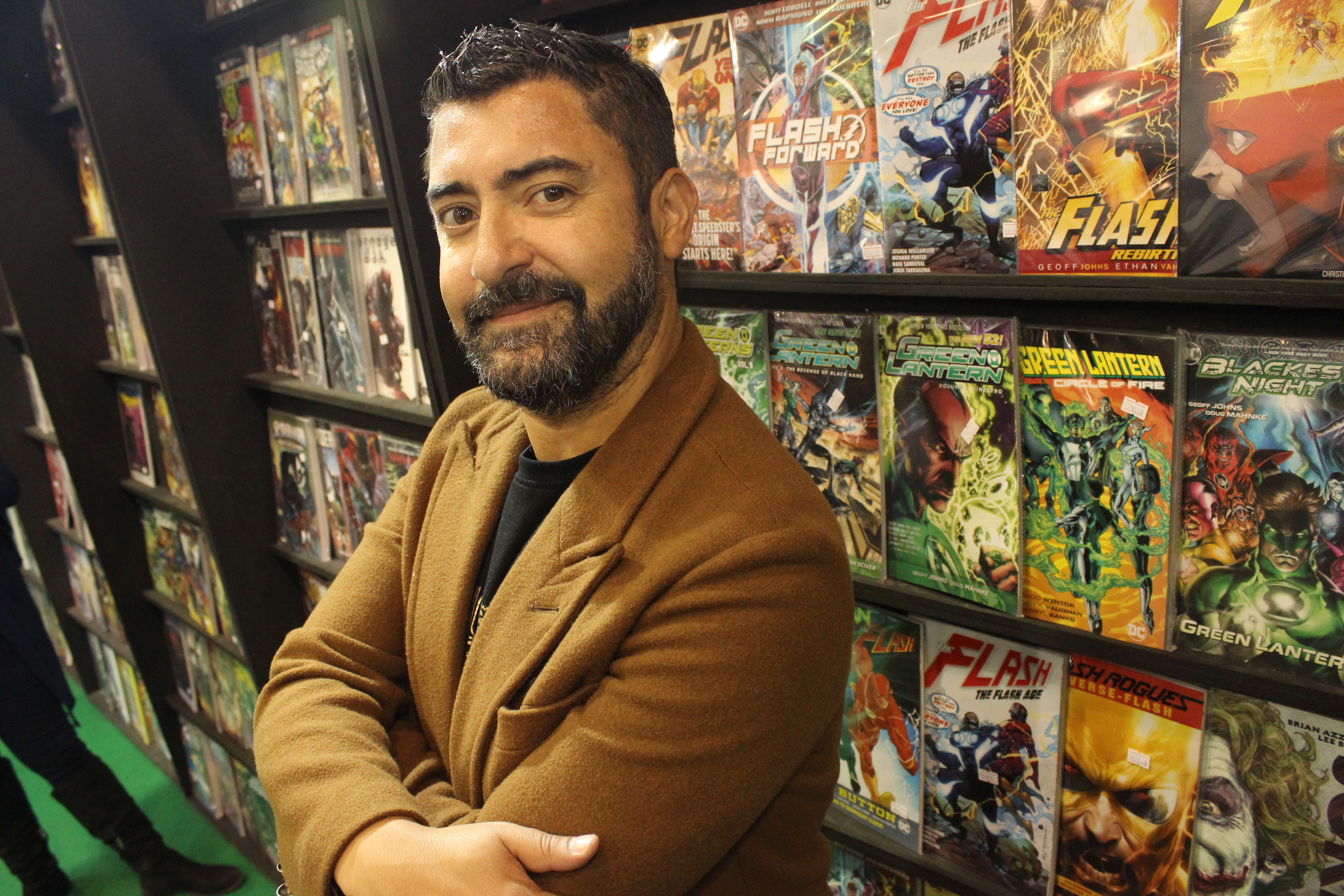 Comediante, actor, guionista y presentador de televisión durante la Feria del Libro 2023 en Corferias
