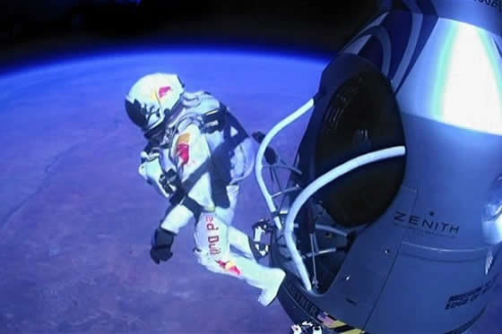 Felix Baumgartner cumple su sueño de ser el primer hombre supersónico