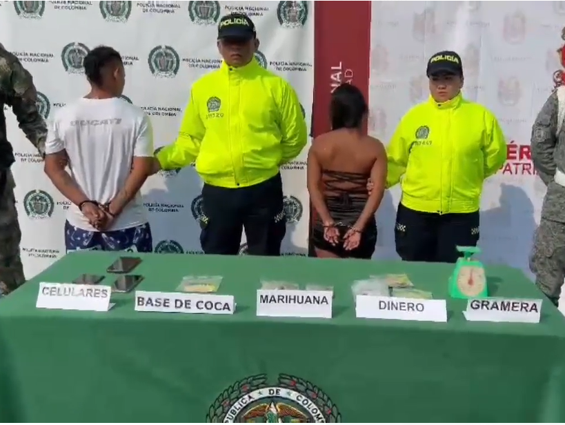 Alias "Popeye" y su hermana capturados por tráfico de estupefacientes en el Amazonas.