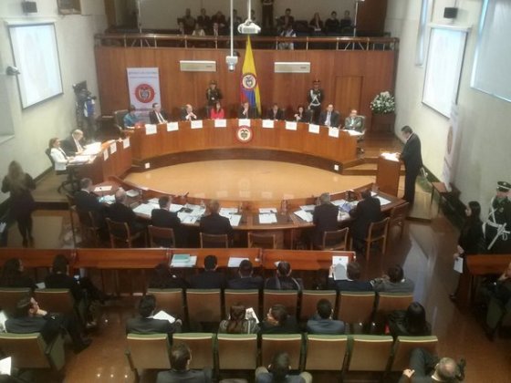 Presidenta de la Corte destaca que un grupo al margen de la ley reconozca la institucionalidad
