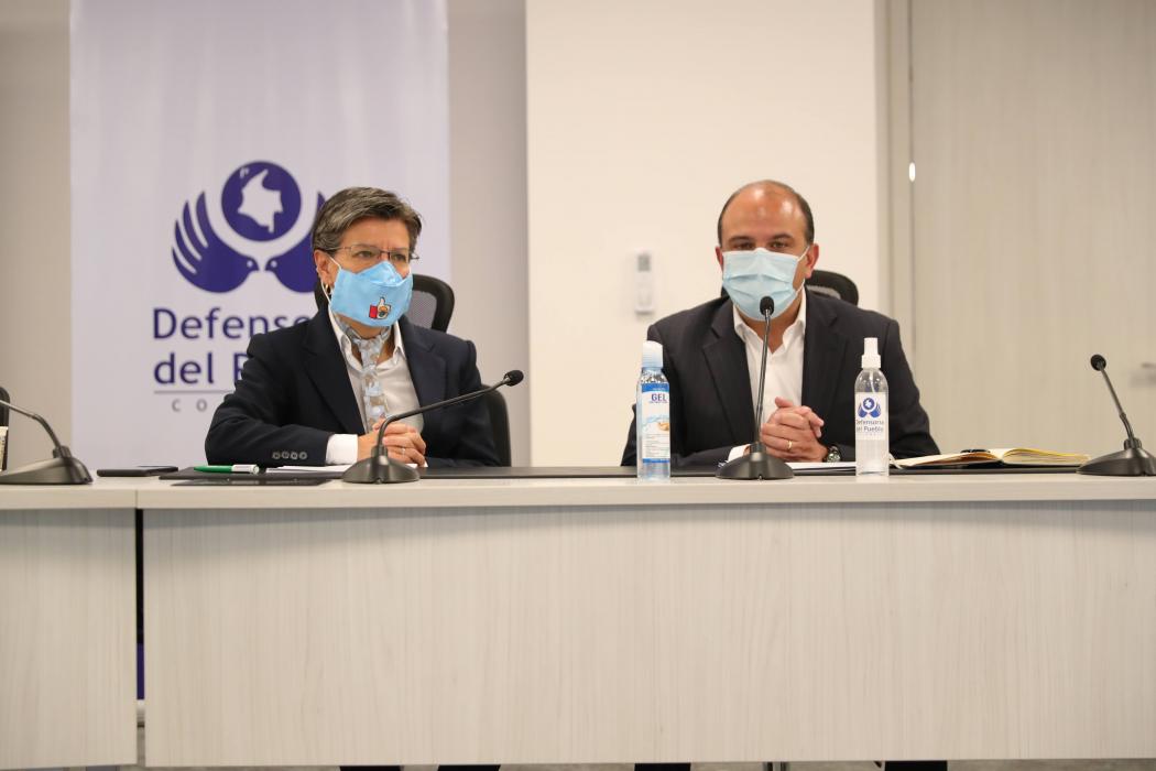 Defensoría y Alcaldía de Bogotá acuerdan trabajo conjunto en defensa de los derechos humanos