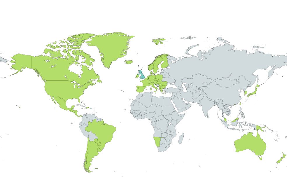 Así se ve la política de visas del Reino Unido.