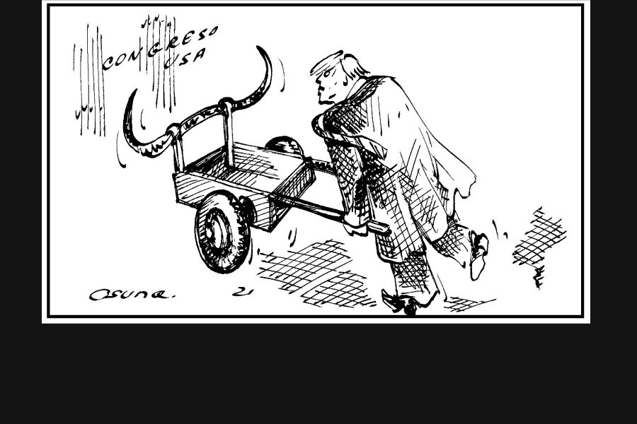 Trump jugó a la vaca loca