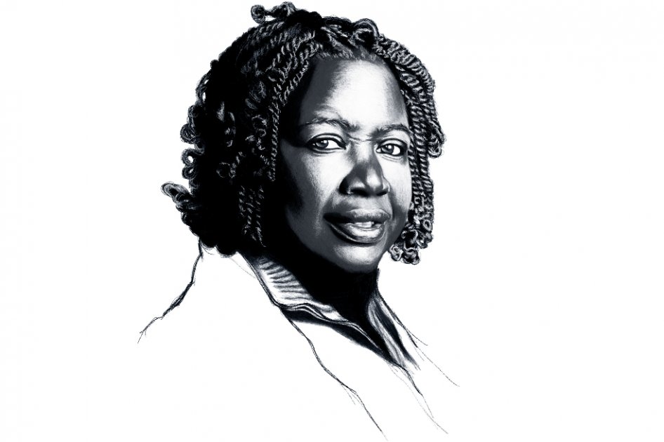 Tanella Boni, filósofa y escritora, defensora de los derechos de las mujeres. / Ilustración: Fernando Carranza
