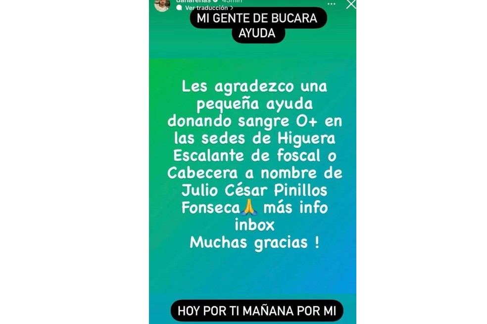 ¿Qué le pasó? El actor Daniel Arenas preocupó a sus seguidores al solicitar ayuda por compleja situación de salud.