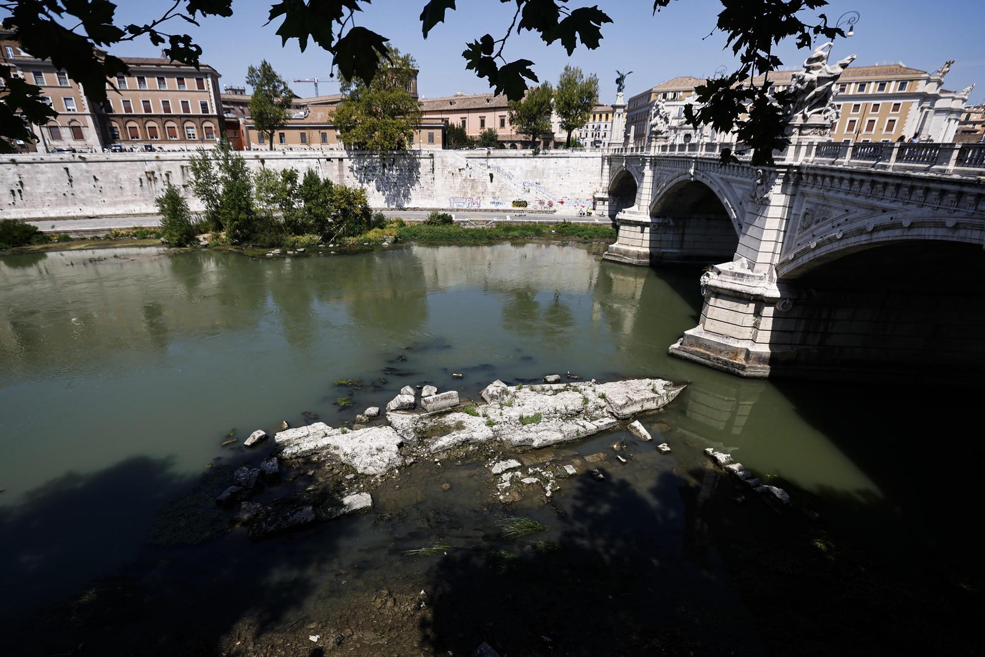 La sequía en Italia saca a la luz el puente de casi 2.000 años del emperador Nerón en Roma
