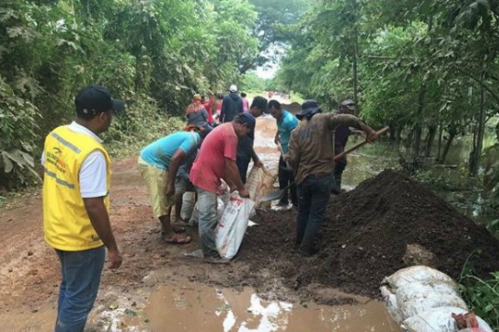 Siguen los estragos por el invierno: el río Cauca inundó Achí (Bolívar)