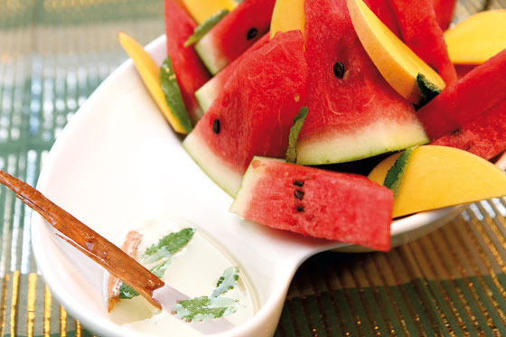 Ensalada de mango y patilla