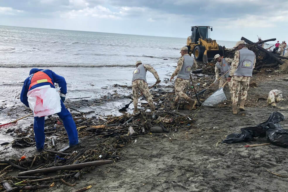 En Puerto Colombia, Atlántico, recogieron 614 toneladas de basura de las playas