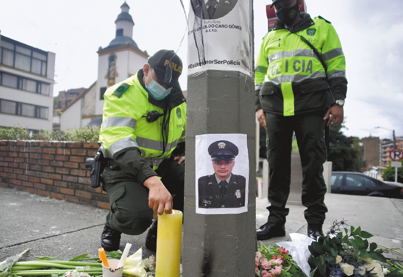 Tenía “buena disposición para el servicio”: compañero de policía asesinado en Bogotá