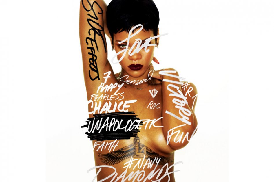 Carátula de "Unapologetic", disco de Rihanna.