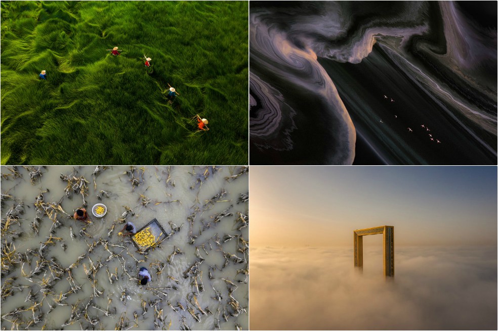 En fotos: Las mejores imágenes aéreas de 2020