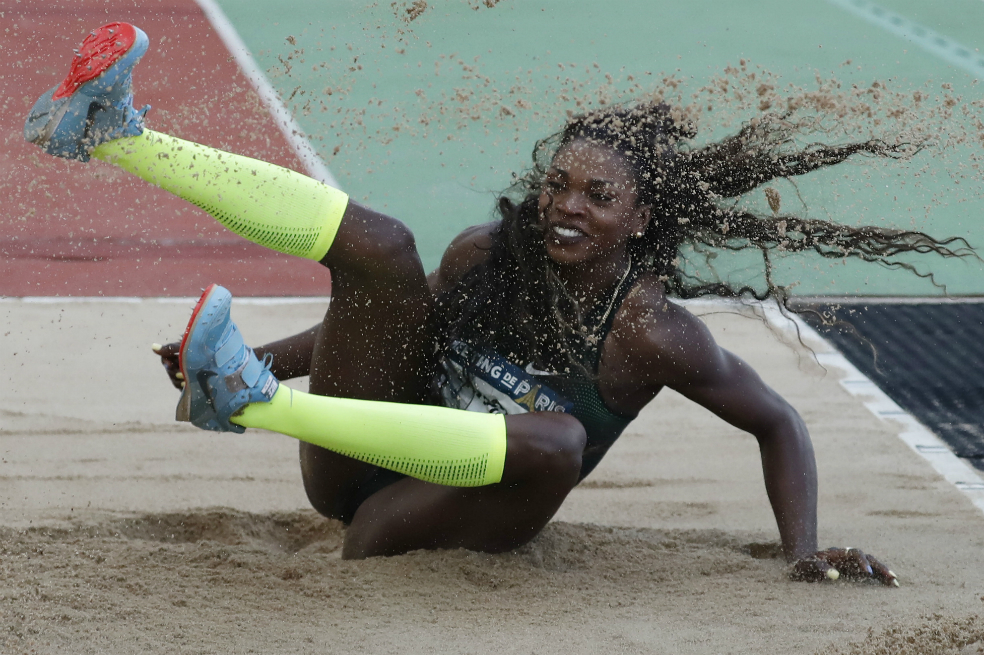 Caterine Ibargüen ganó en París y es líder de la Liga de Diamante