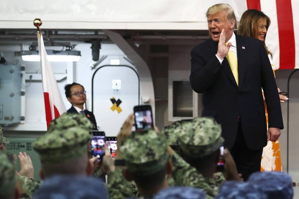 Trump se compromete a no dejar que EE.UU. pierda el liderazgo militar frente a China