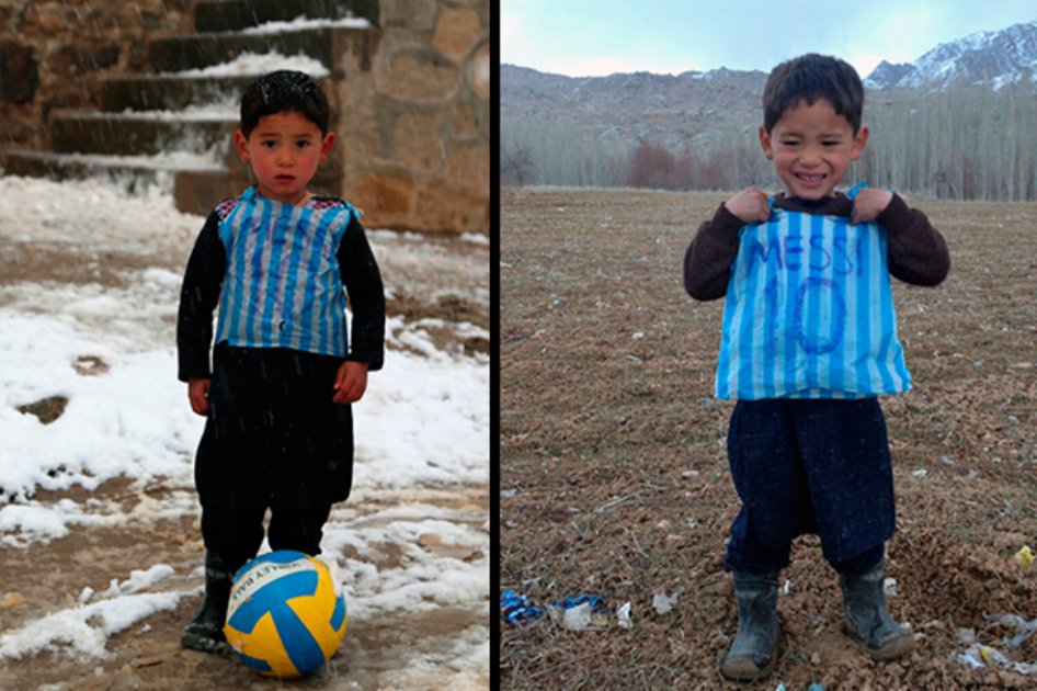 El “niño Messi” de Afganistán huyó de su país por amenazas