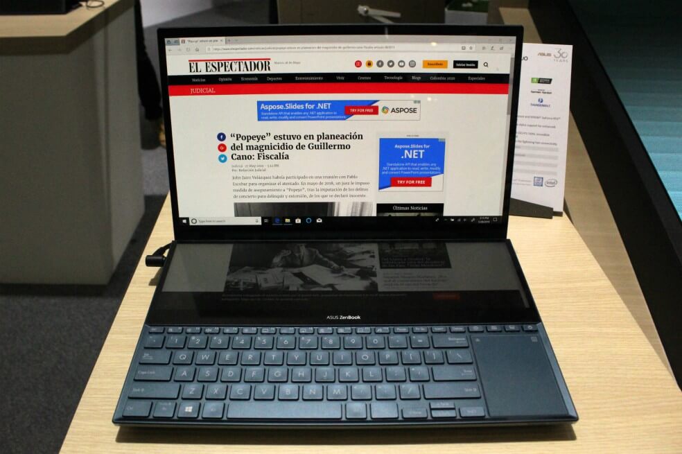 Portátiles con pantalla doble y otras noticias tecnológicas de la semana