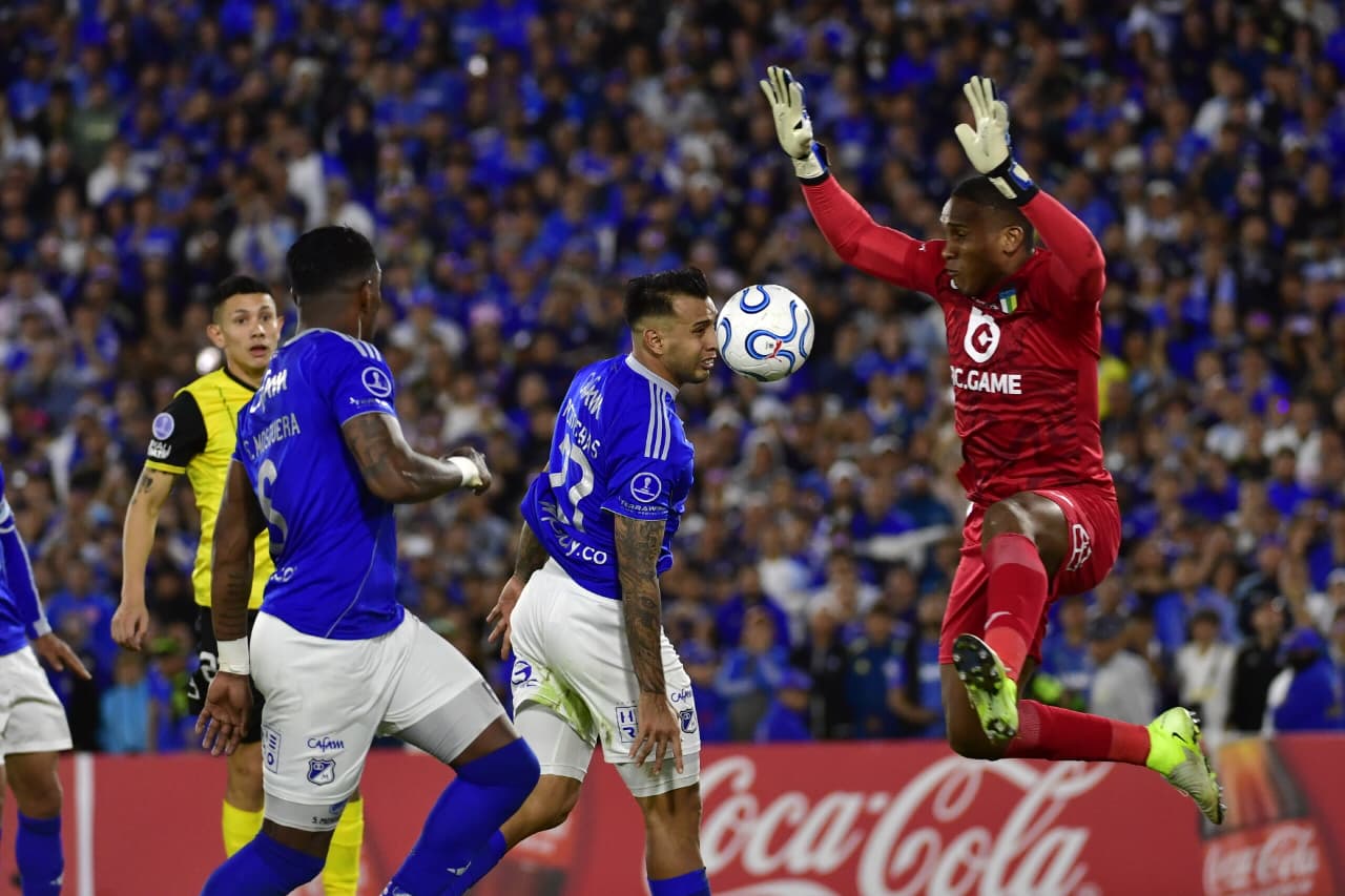 Millonarios no logró ganar en El Campín y no seguirá en la Copa Sudamericana, tras una nueva eliminación. Estas fueron las mejores imágenes del partido.