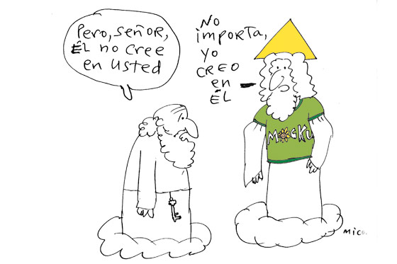 Él no cree