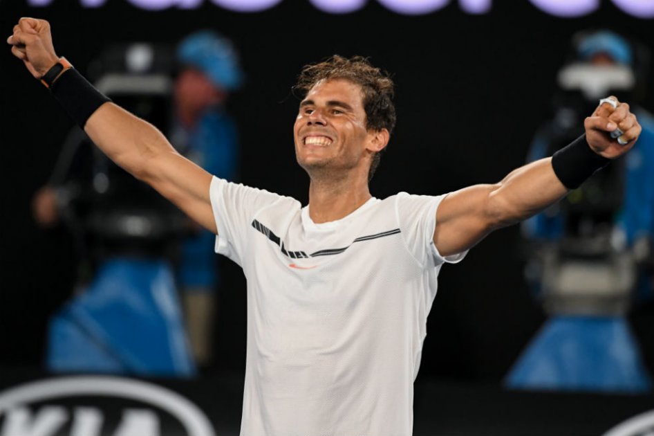 Rafael Nadal avanzó a la final del Abierto de Australia. Foto: AFP