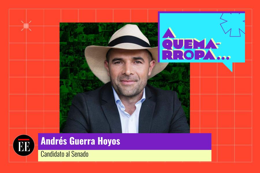 A Quemarropa con Andrés Guerra Hoyos, candidato al Senado en el Centro Democrático