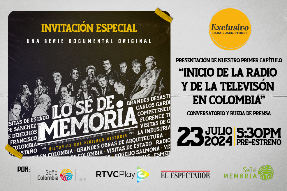 Asiste a la proyección de “Inicio de la radio y la televisión en Colombia”