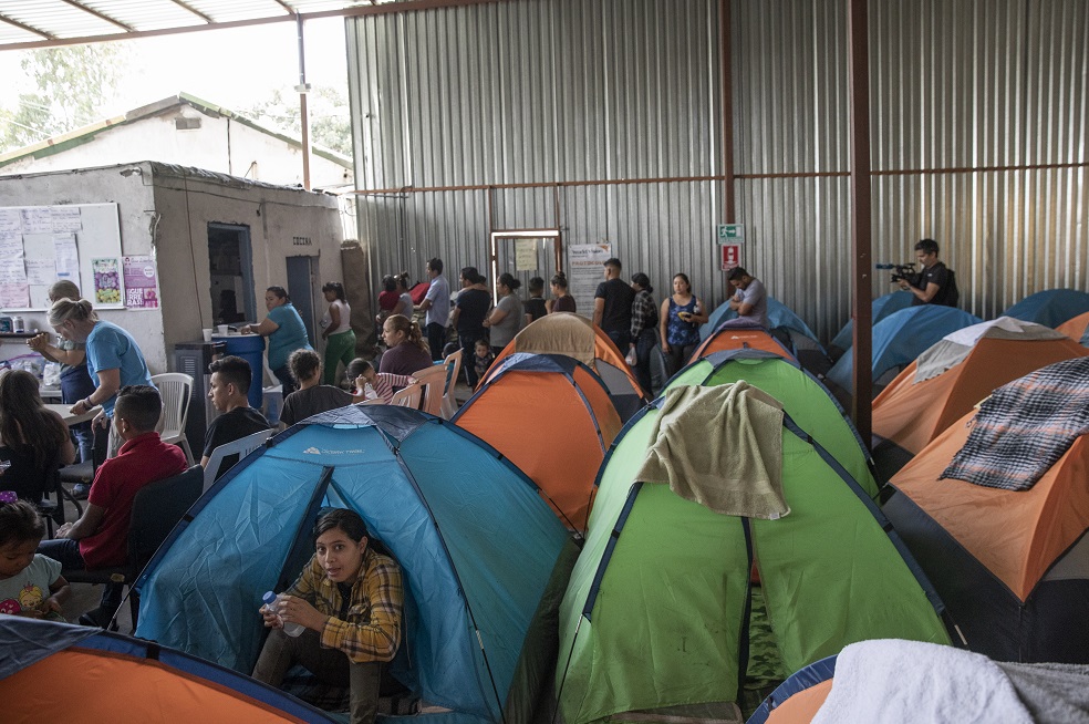 Así luce el centro de migrantes Juventud 2000 en la ciudad fronteriza de Tijuana, México/ AFP.