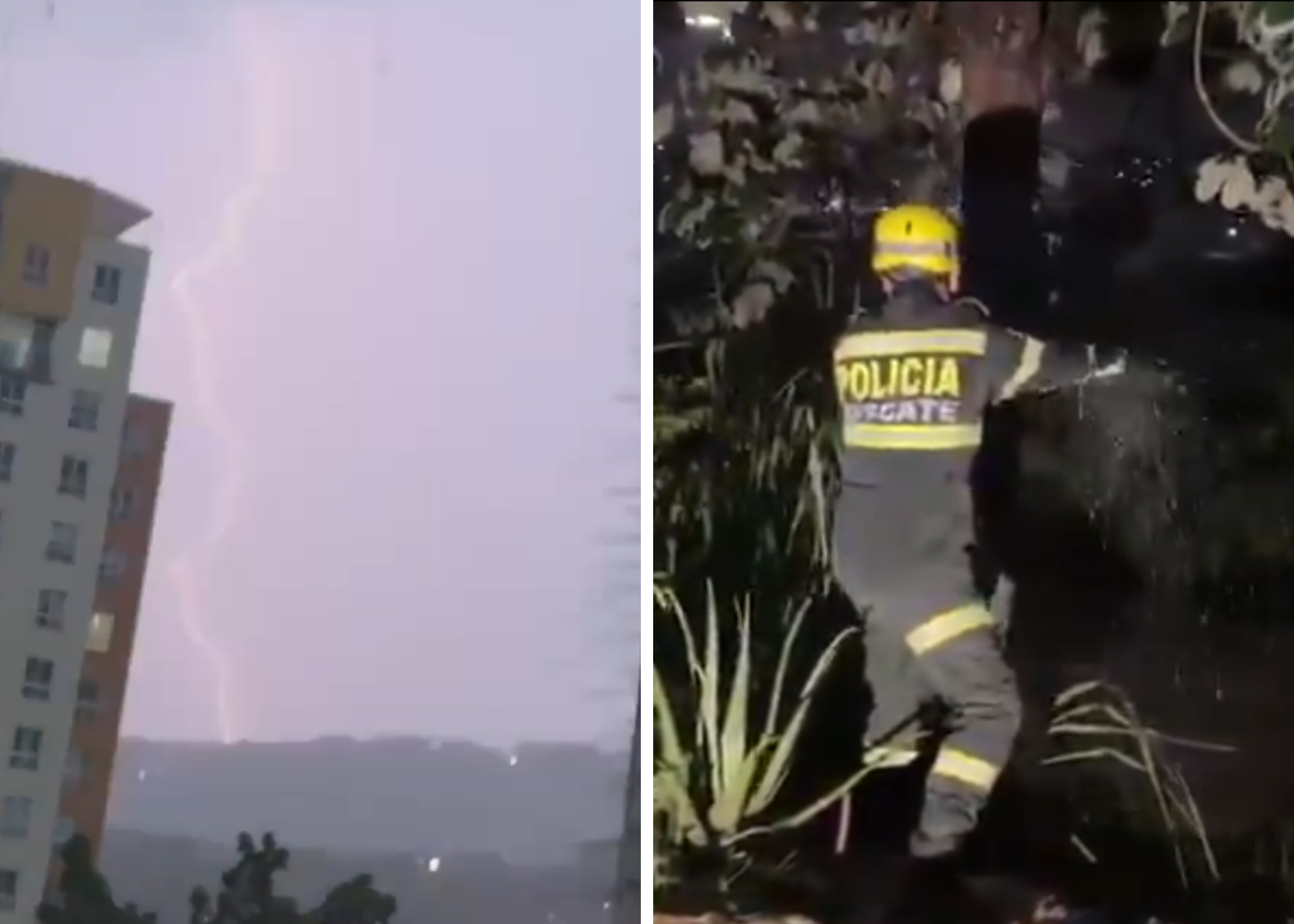 Bucaramanga registra 45 emergencias por lluvias; también hubo tormenta eléctrica