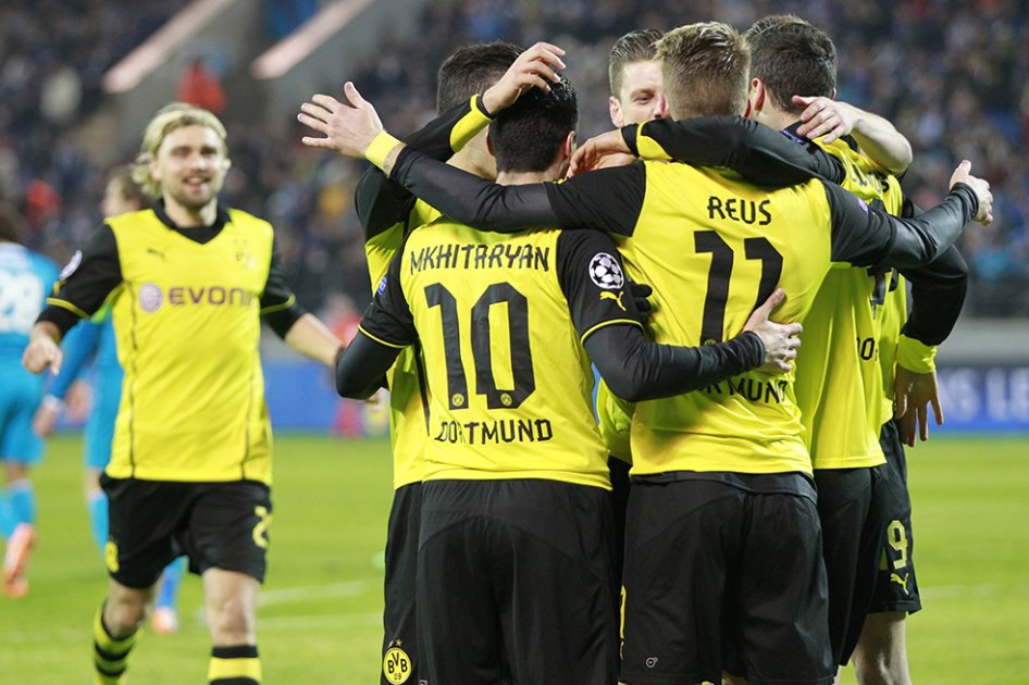 Borussia Dortmund venció al Zenit y se acercó a cuartos de final de la Champions