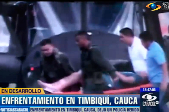 Un policía herido dejan enfrentamientos en Timbiquí, Cauca