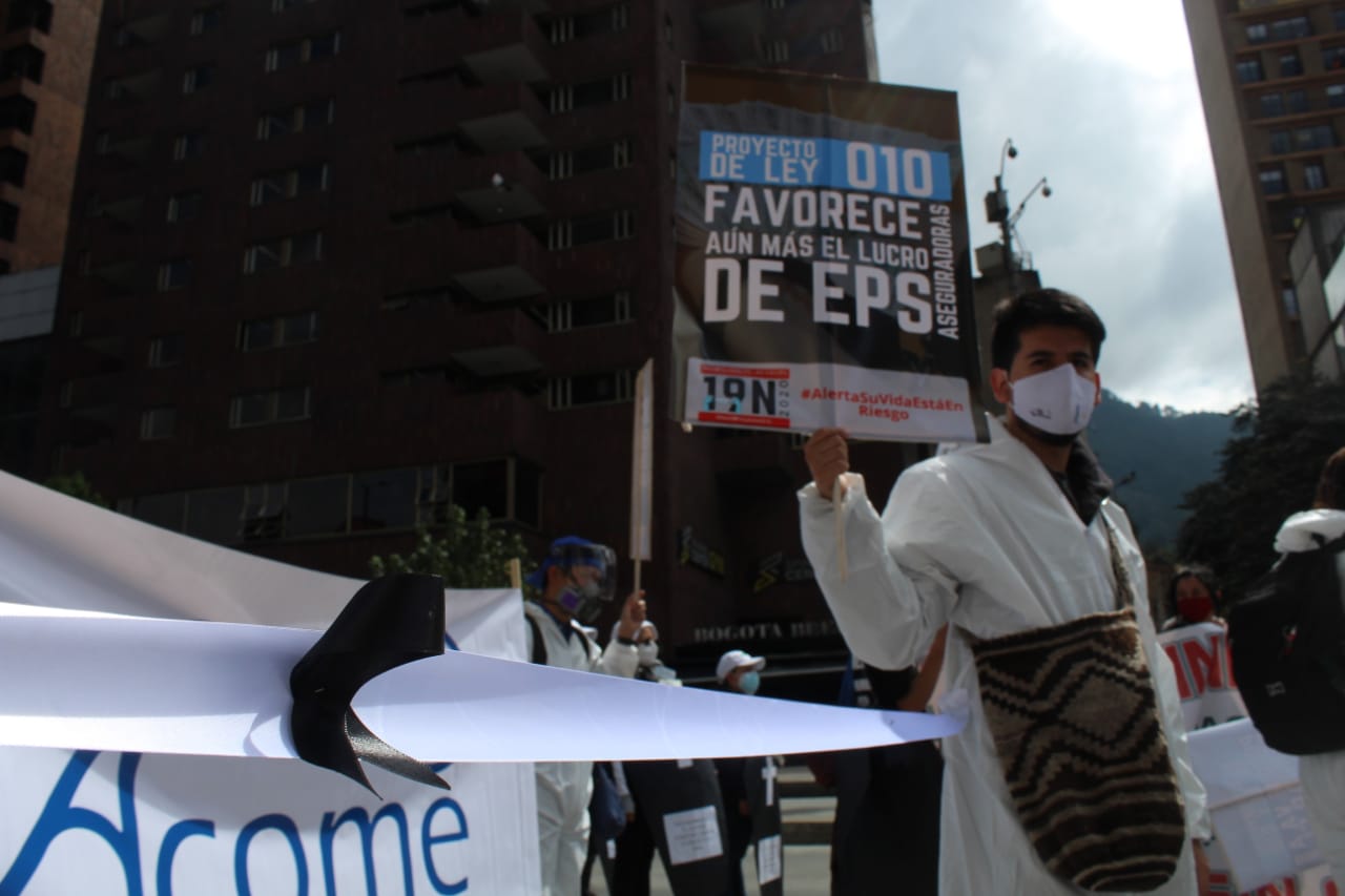 Trabajadores y trabajadoras de salud se unieron al Paro Nacional