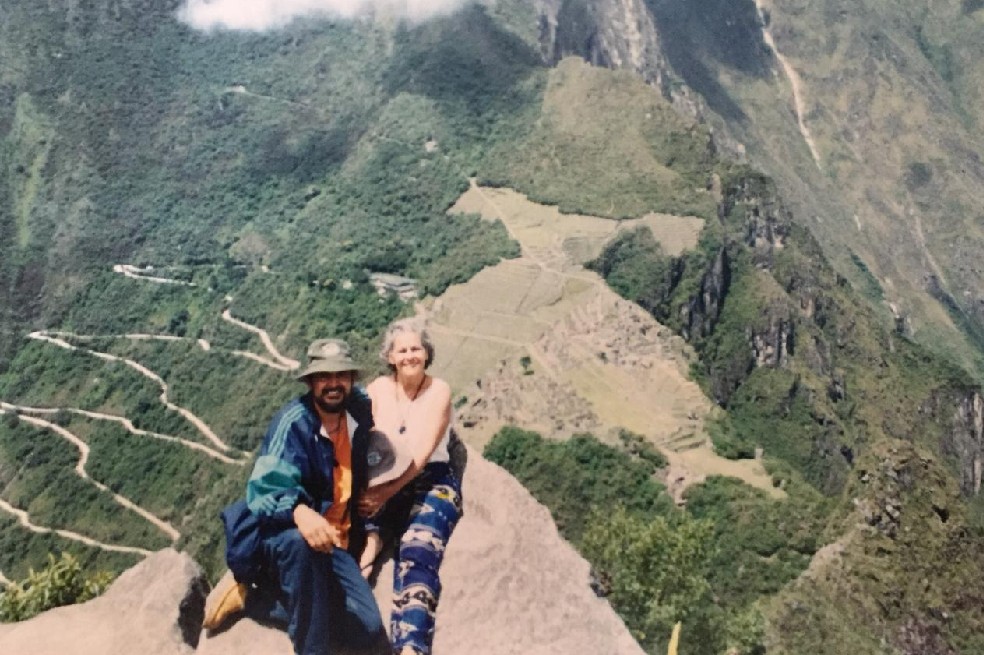 Nina Pizarro Leongómez y Rafael Rojas, su compañero.