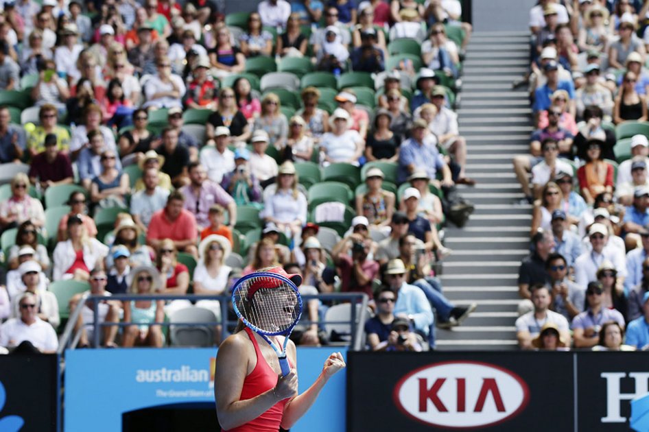 María Sharapova, a la final del Abierto de Australia. Foto: AFP