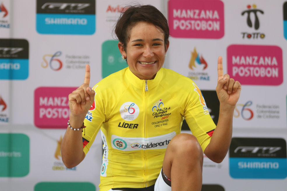 Ana Cristina Sanabria ganó la tercera etapa de la Vuelta a Colombia femenina