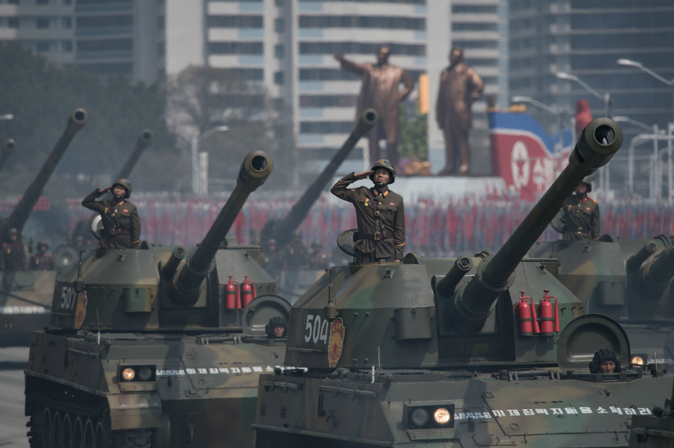 El desfile en el que Norcorea dijo estar lista para atacar con armas nucleares