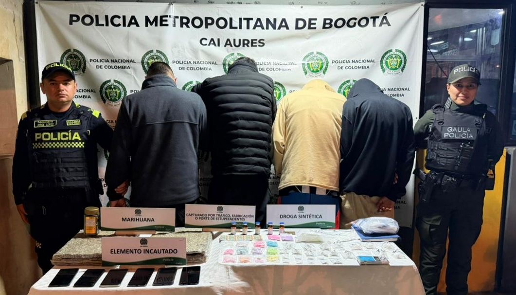Capturan a cuatro hombres en lechonería de Suba por dosificar estupefacientes