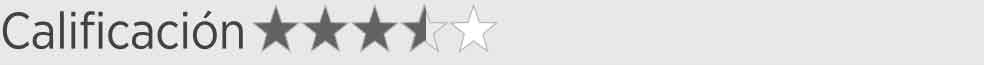 Calificación: 3,5 estrellas de 5.
