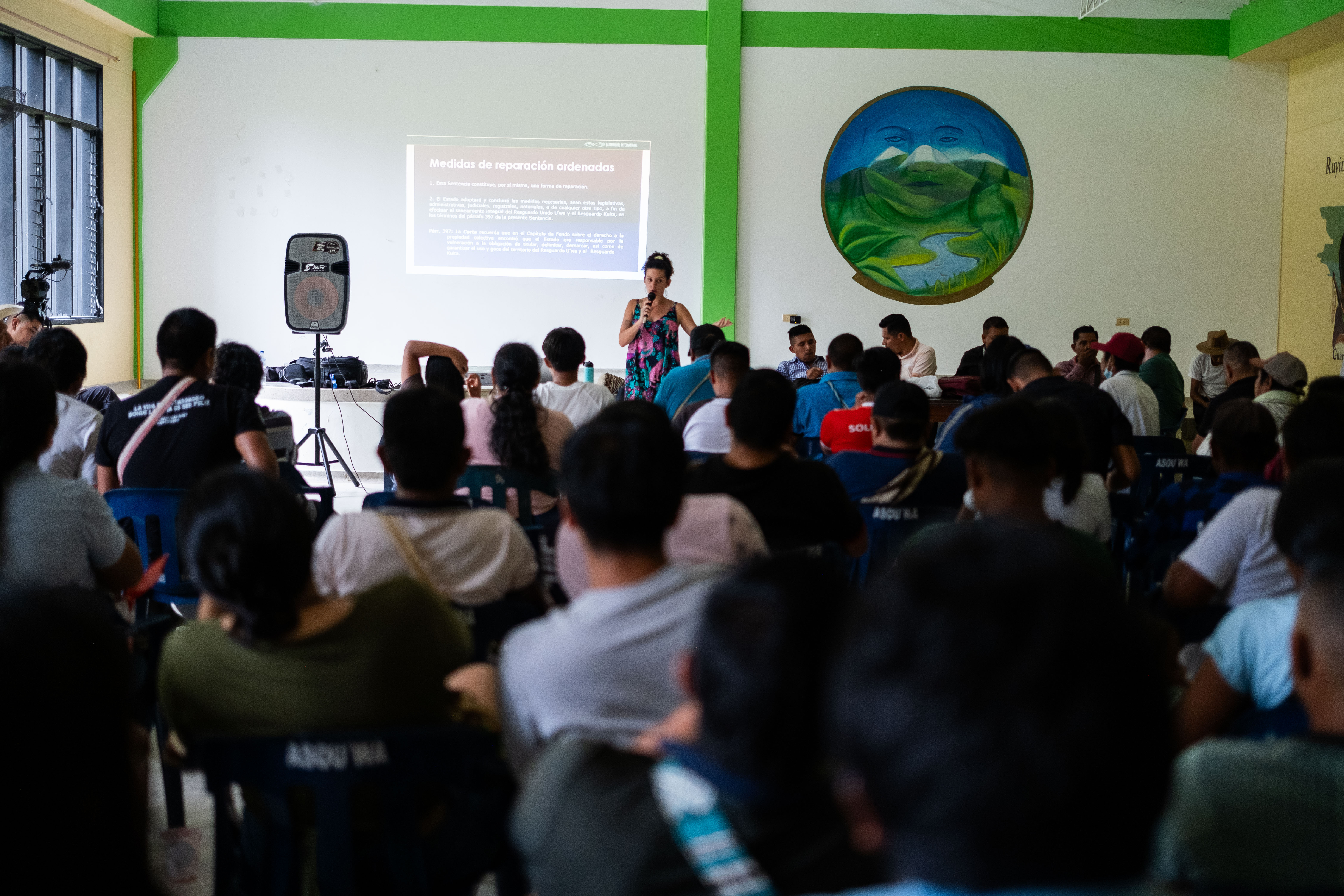 Socialización del caso U'wa en Cubará (Boyacá)